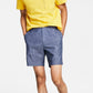 Shorts masculinos de cambraia da INC International Concepts, azul, tamanho 36