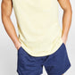 Pijama masculino Sun + Stone Sun Washed Knit Regata amarela tamanho grande