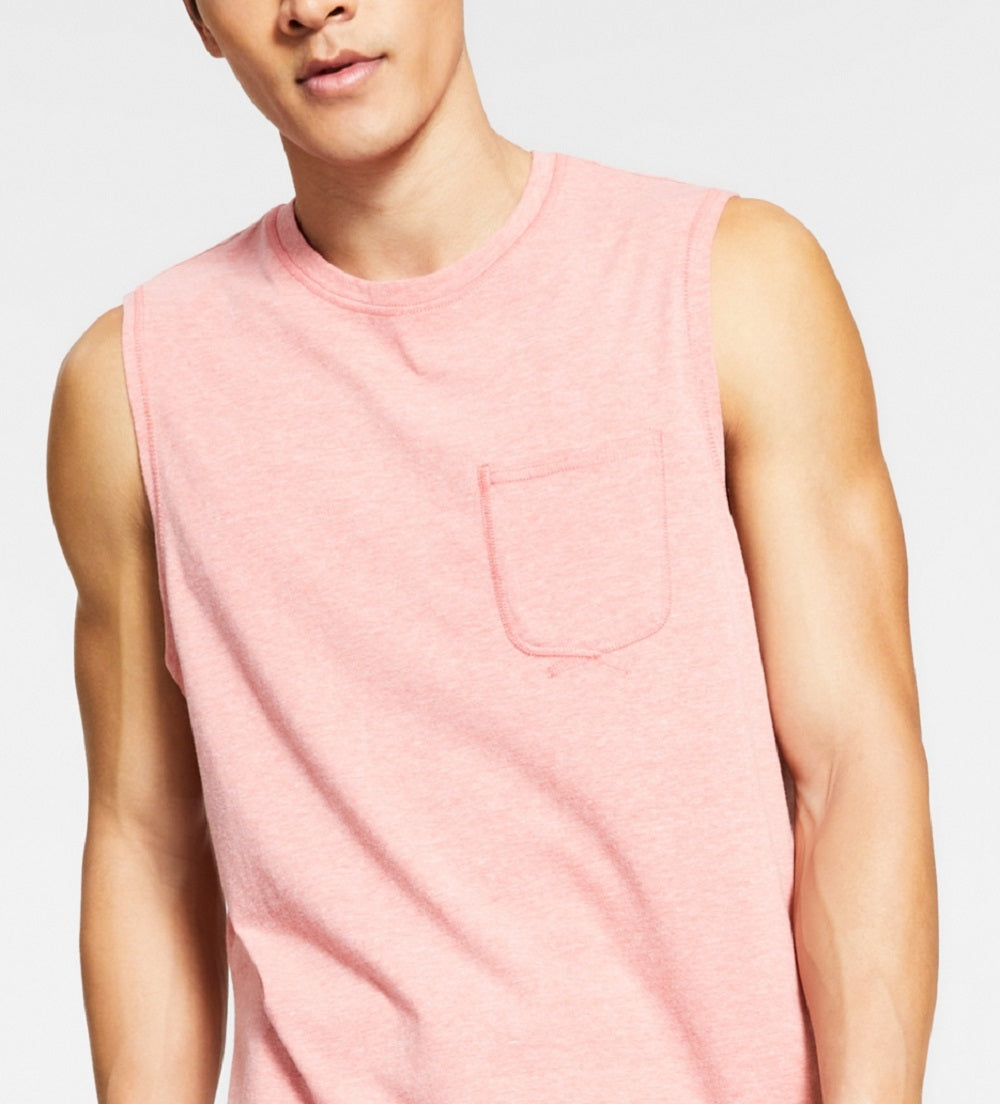 Pijama masculino Sun + Stone Sun Washed Knit Regata Laranja Tamanho Médio