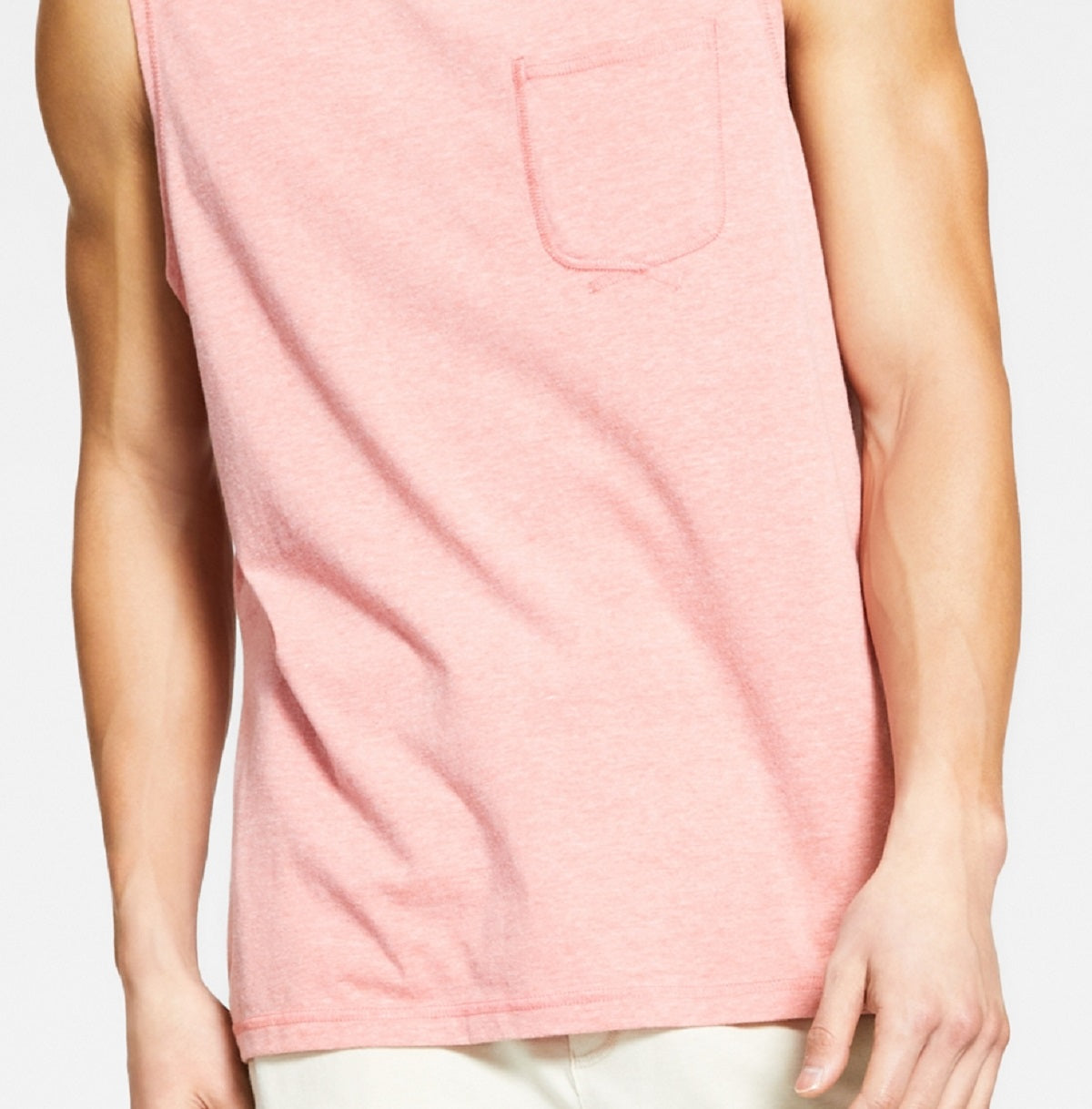 Pijama masculino Sun + Stone Sun Washed Knit Regata Laranja Tamanho Médio