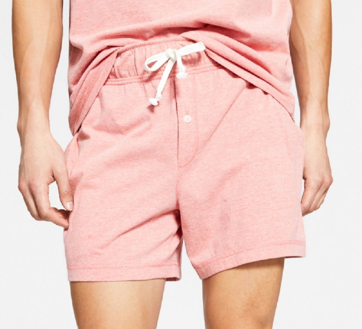 Pijama masculino Sun + Stone Sunwashed Knit, laranja, tamanho médio