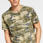 Pijama masculino camuflado de malha Sun + Stone, verde, tamanho pequeno