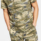 Pijama masculino camuflado de malha Sun + Stone, verde, tamanho pequeno