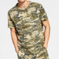 Pijama masculino camuflado de malha Sun + Stone, verde, tamanho pequeno