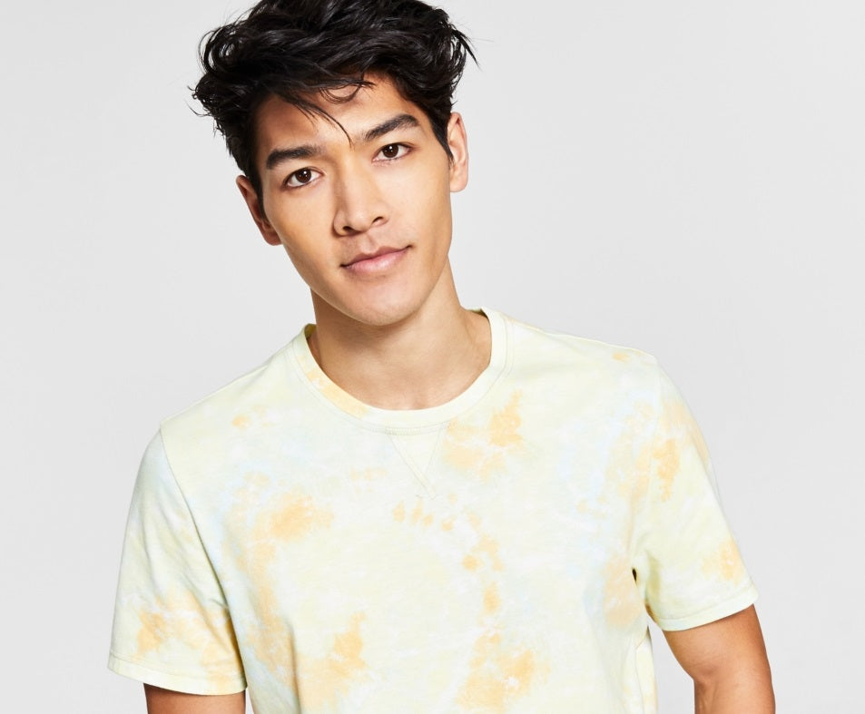 Camisa de dormir confortável Sunburst masculina Sun + Stone, amarela, tamanho extragrande