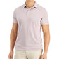 Camisa polo masculina Alfani com elastano e estampa sólida, marrom, tamanho pequeno