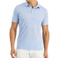 Camisa polo masculina Alfani com elastano e estampa sólida, azul, tamanho pequeno