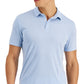 Camisa polo masculina Alfani com elastano e estampa sólida, azul, tamanho pequeno