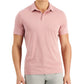 Camisa polo masculina Alfani com elastano e estampa de letras rosa, tamanho XX-G