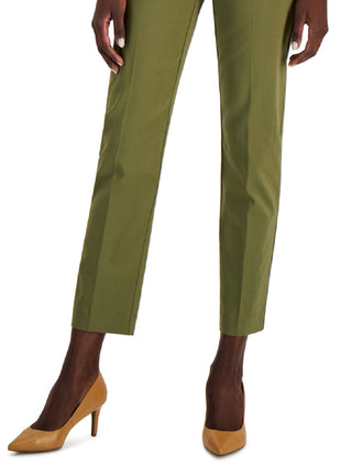 Calça feminina Alfani Tummy Control com perna reta, verde, tamanho 10