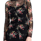 Vestido feminino de malha estampada MIDI da INC International Concepts, preto, tamanho pequeno S