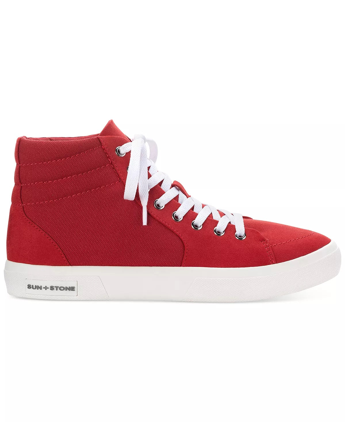 Tênis masculino Sun + Stone Jett cano alto vermelho tamanho 7 M