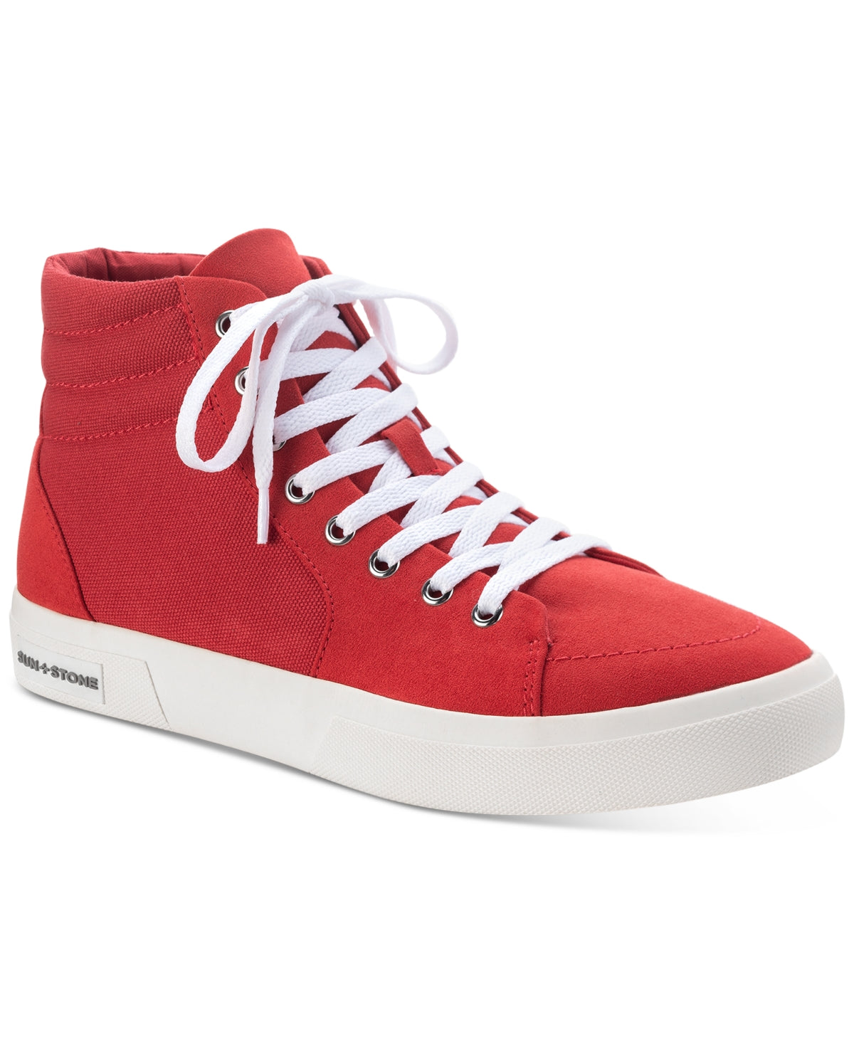 Tênis masculino Sun + Stone Jett cano alto vermelho tamanho 7 M