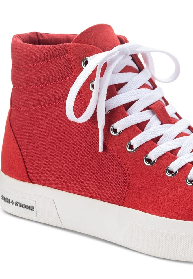 Tênis masculino Jett cano alto Sun + Stone vermelho tamanho 10,5