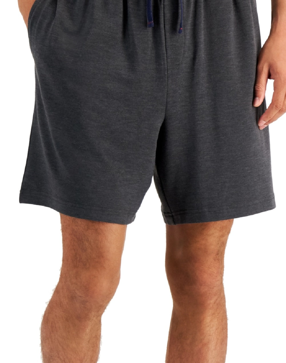 Club Room Shorts de pijama masculino de veludo liso cinza tamanho XG