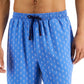 Club Room Shorts de pijama Terry com estampa de flamingo masculino, azul, tamanho grande