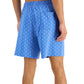Club Room Shorts de pijama Terry com estampa de flamingo masculino, azul, tamanho extragrande