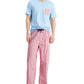 Conjunto de pijama masculino Club Room, 2 peças, vermelho, tamanho médio