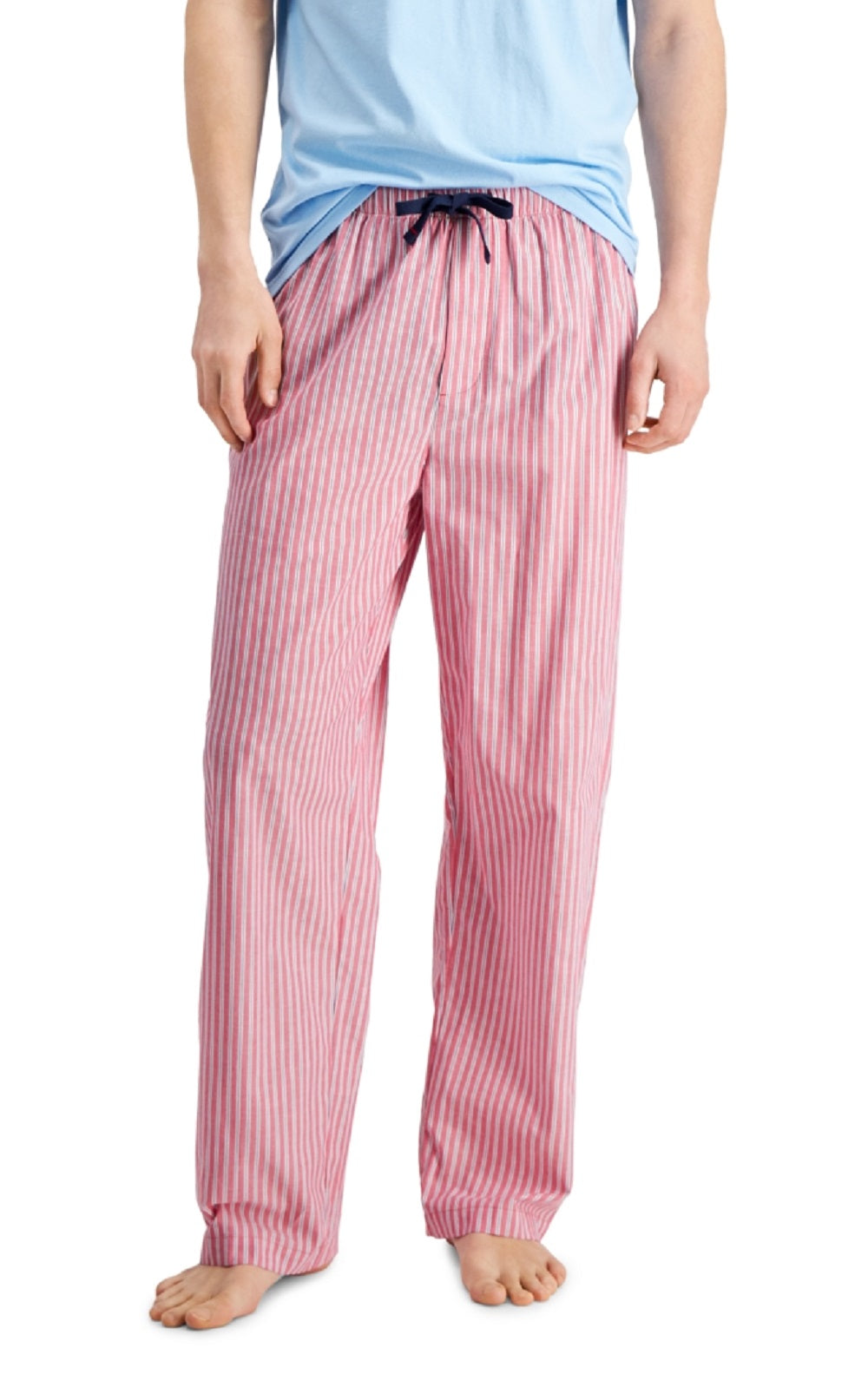 Conjunto de pijama masculino Club Room, 2 peças, vermelho, tamanho médio