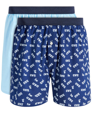 Club Room Men's 2 Pk Boxer Shorts Blue Size X-Large