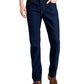 Calça jeans Alfani David Rinse Straight Fit Stretch Masculina Azul Tamanho 33X30