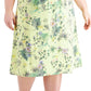 Vestido midi feminino de algodão Raina da INC International Concepts, verde, tamanho 2X