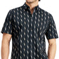 Camisa Alfani Masculina com Estampa Geométrica Sand Wave Preta Tamanho X-G