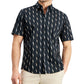 Camisa Alfani Masculina com Estampa Geométrica Sand Wave Preta Tamanho X-G