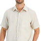 Camisa de linho masculina Club Room marrom tamanho XX-G