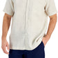 Camisa de linho masculina Club Room marrom tamanho XX-G