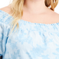 Blusa Jolene Off The Shoulder Feminina da INC International Concepts, Azul, Tamanho 4X