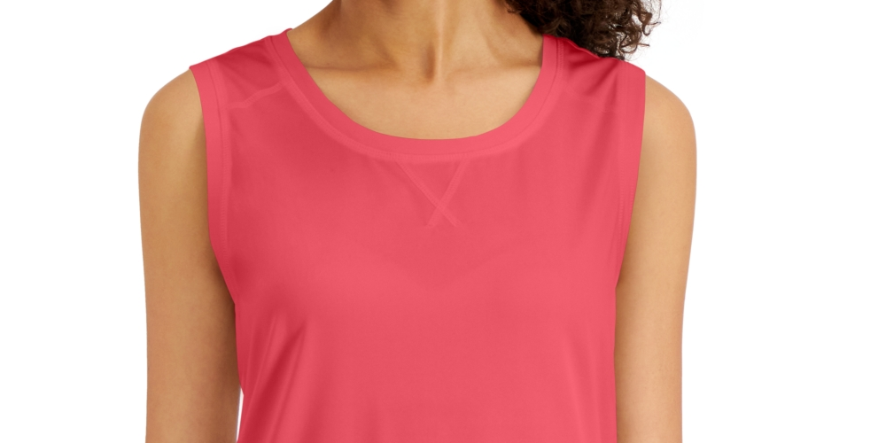 Regata túnica feminina Karen Scott laranja tamanho extragrande