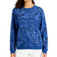 Blusa de lã Ojai Blooms Karen Scott feminina, roxa, tamanho pequeno
