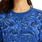 Blusa de lã Ojai Blooms Karen Scott feminina, roxa, tamanho médio