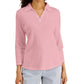 Karen Scott Top Feminino com Gola Johnny e Tachas Rosa Tamanho Grande