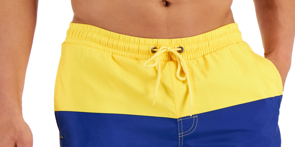 Calção de banho masculino Club Room Colorblocked 7 amarelo