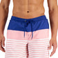 Calção de banho masculino Club Room Sporty Stripes 7, azul, tamanho grande