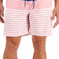 Calção de banho masculino Club Room Sporty Stripes 7, azul, tamanho grande