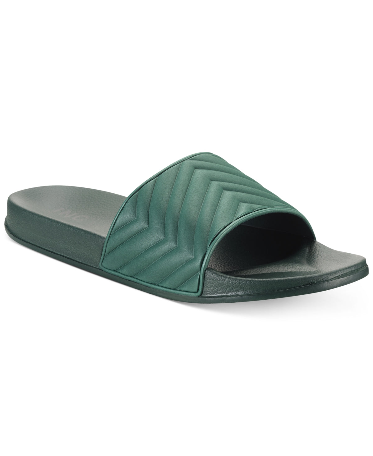 Sandálias masculinas INC International Concepts Xander Pool Slide, verde, tamanho 12 M