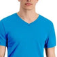 Camiseta masculina ID Ideology Birdseye Mesh com decote em V, azul, tamanho extragrande