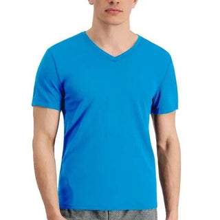Camiseta masculina ID Ideology Birdseye Mesh com decote em V, azul, tamanho extragrande