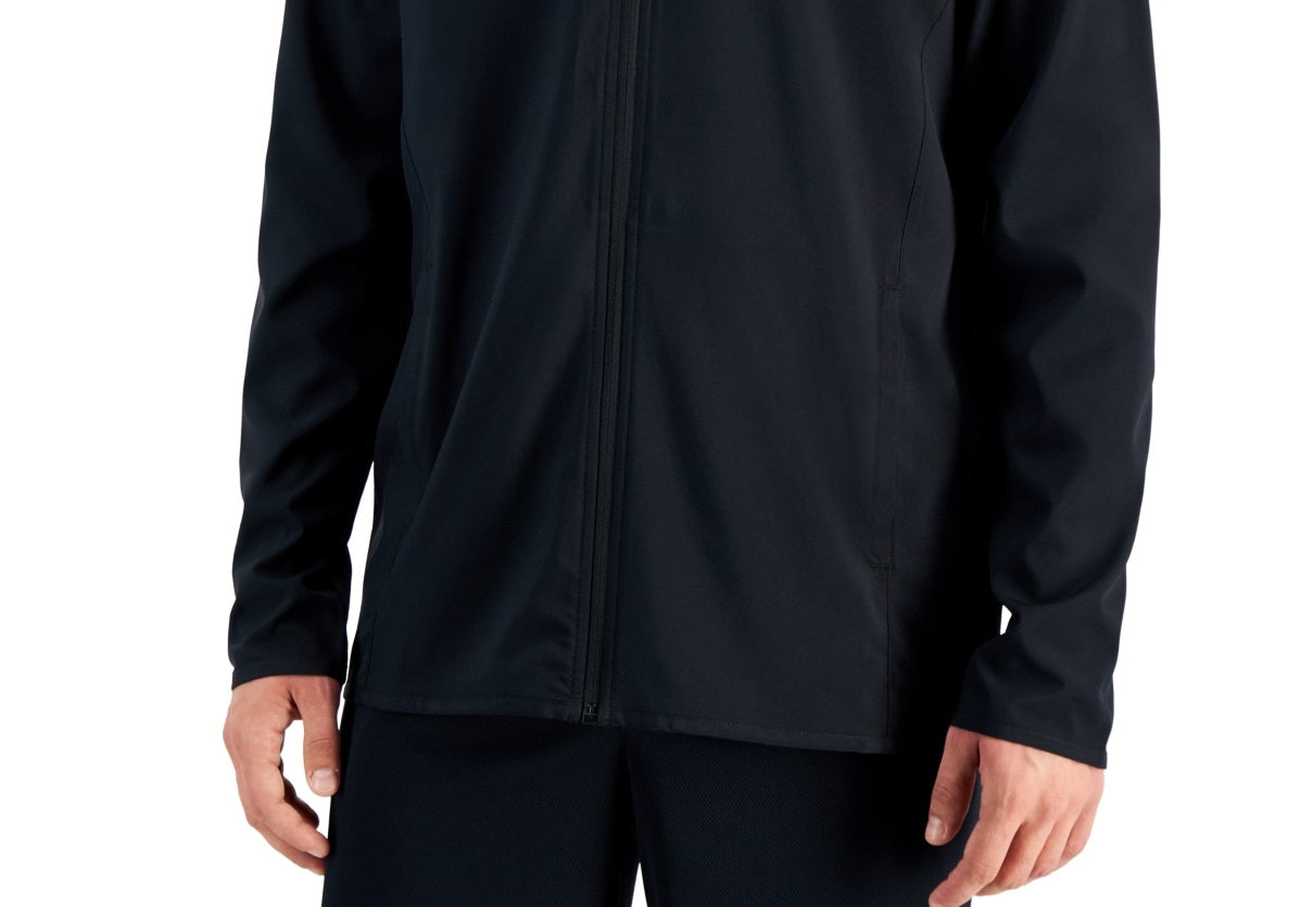 Jaqueta masculina ID Ideology com zíper e absorção de umidade, preta, tamanho 3X