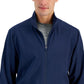 Jaqueta masculina ID Ideology com zíper completo e absorção de umidade, azul, tamanho grande