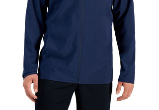 Jaqueta masculina ID Ideology com zíper completo e absorção de umidade, azul, tamanho grande