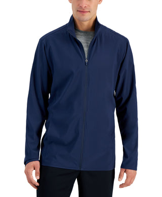 Jaqueta masculina Id Ideology com zíper completo e absorção de umidade, azul, tamanho XLT