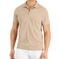 Polo Alfani Masculino Ottoman com Zíper Marrom Tamanho XX-G