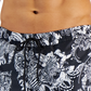 Calções de banho masculinos INC International Concepts Zebra 5, pretos, tamanho extragrande