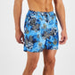 Calções de banho masculinos INC International Concepts Zebra 5, azul, tamanho XX-G