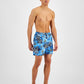 Calções de banho masculinos INC International Concepts Zebra 5, azul, tamanho XX-G