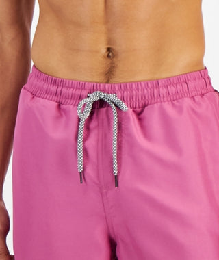 INC International Concepts Calção de banho masculino regular fit secagem rápida cor sólida 5 rosa